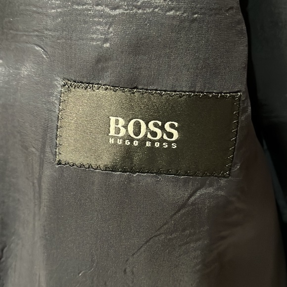 Vintage Hugo Boss Blazer/Sport Coat Wool Blue/Gray Pattern US 44 EUC - Picture 9 of 16